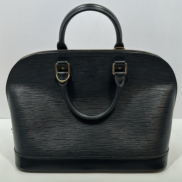Authenticated LOUIS VUITTON Alma Epi PM w/ dust bag- Black - Picture 5 of 16